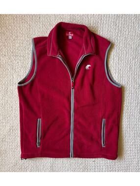 Alabama Crimson Tide TuskWear Fleece Vest Mens Medium Full Zip Red NCAA Elephant